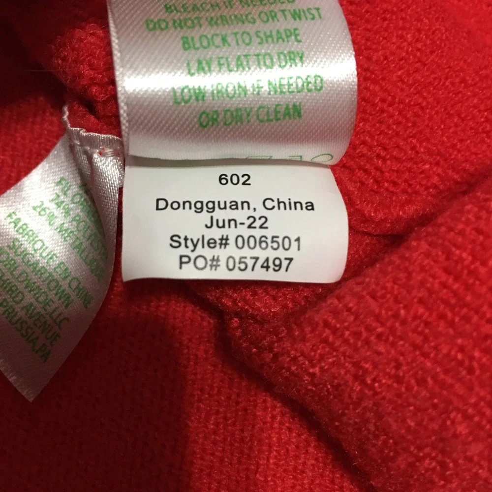 Lilly Pulitzer Womens Sevie Sweater Large Red Dolman Sleeve V-Neck